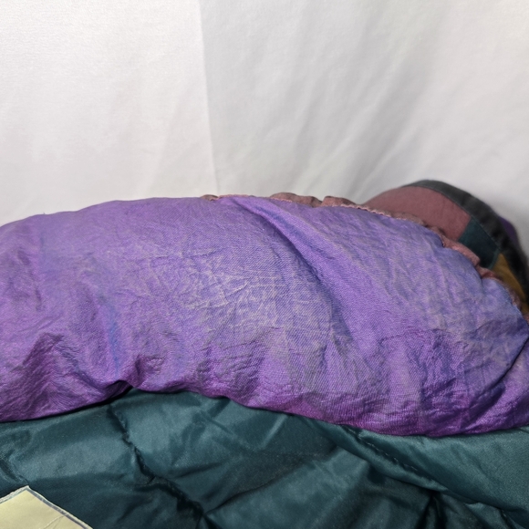 Vintage Retro 80s 90s Colorblock  Puffer Jacket Size Small - Picture 13 of 16